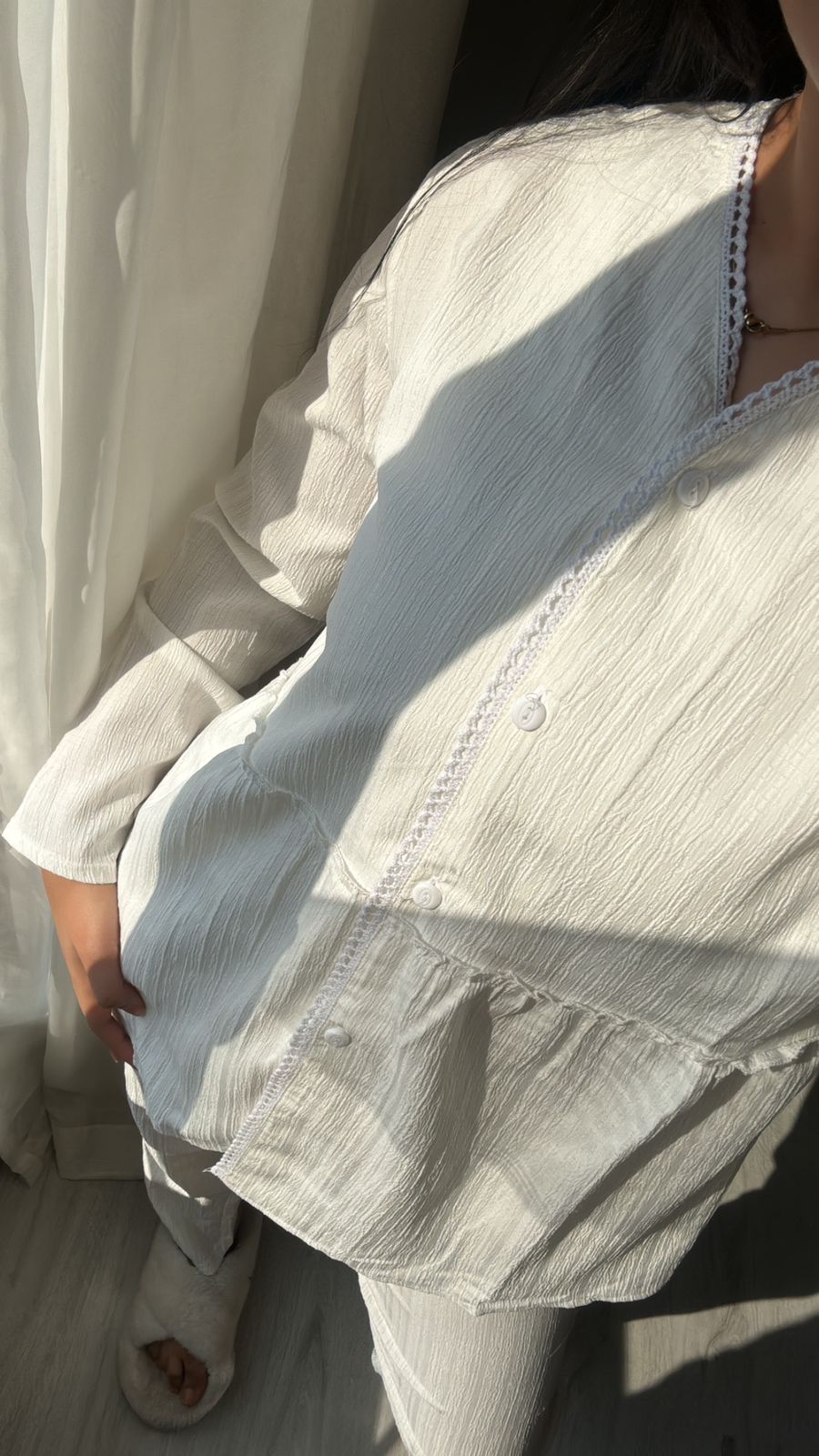 Dantel Pajama (002) White