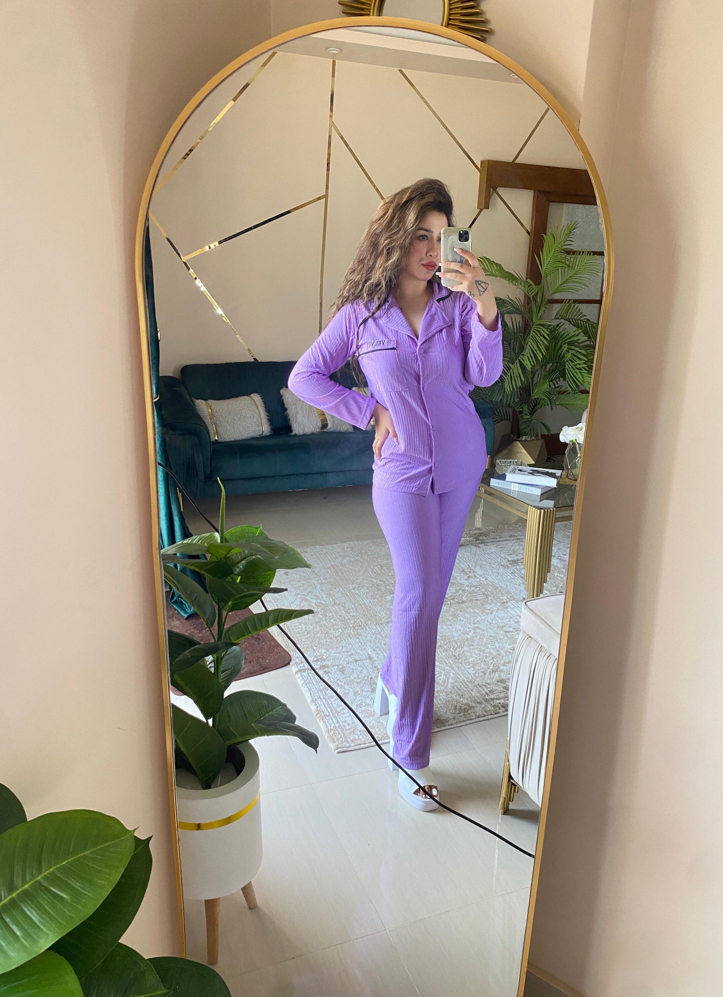 Magic velvet pajama (002) Lavender