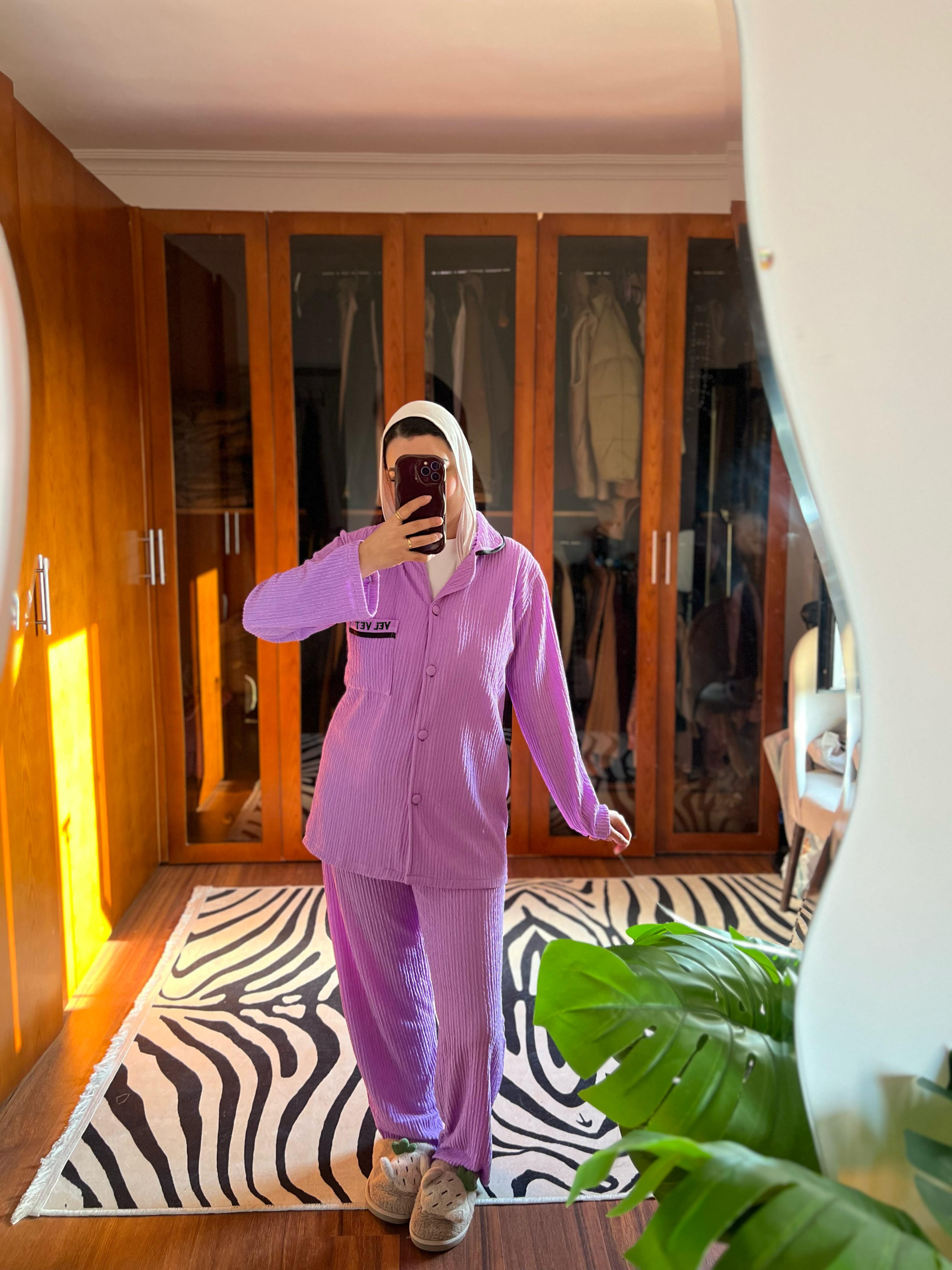 Magic velvet pajama (002) Lavender