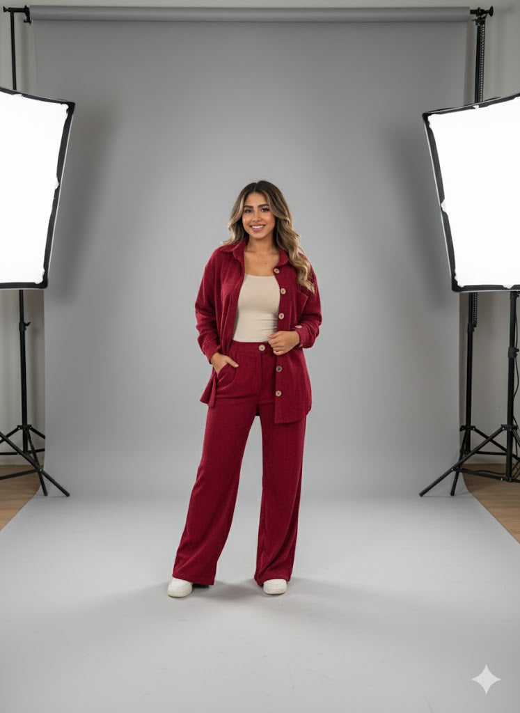 Velvet Vibes- Burgundy