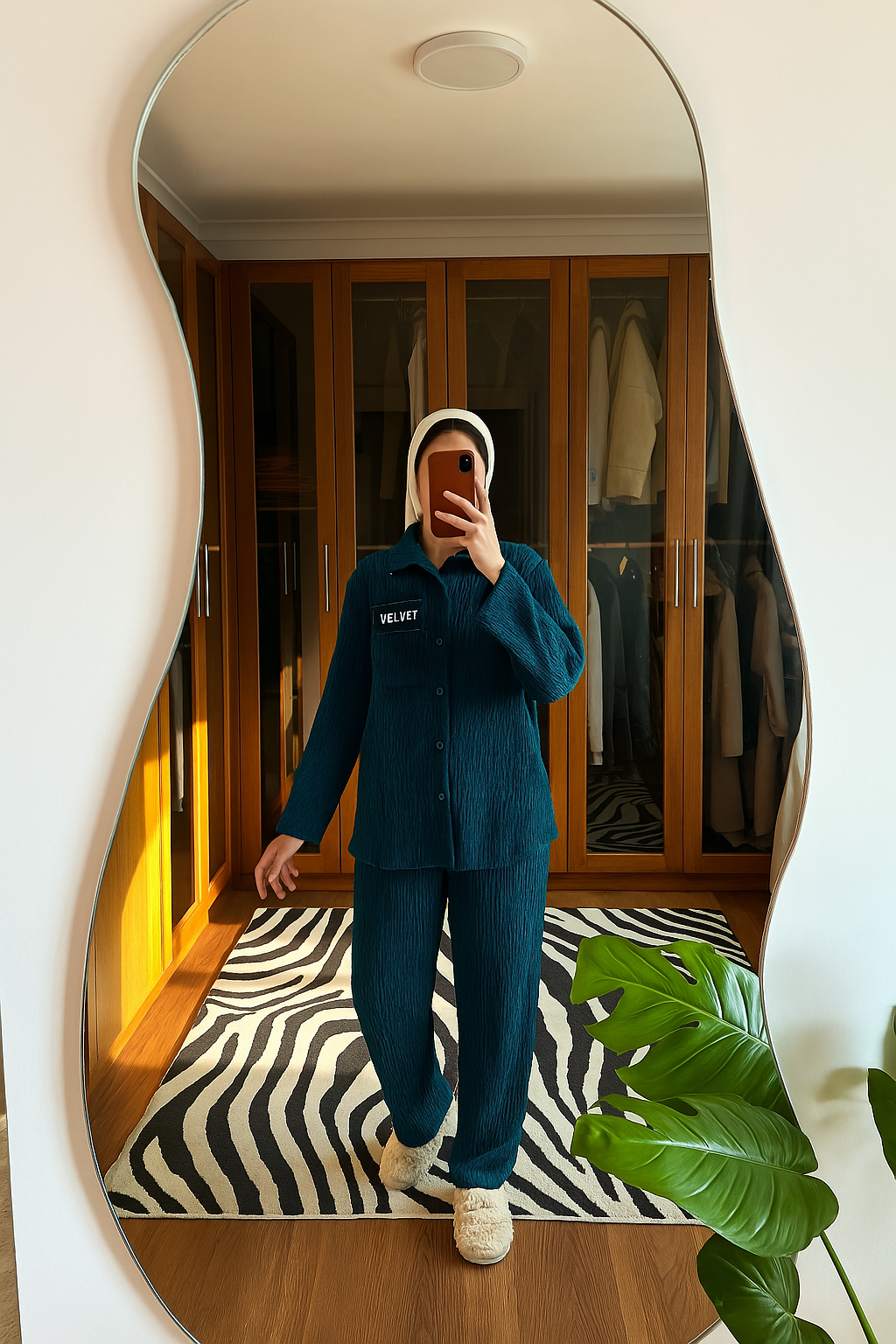 Magic velvet pajama (004) Petroleum