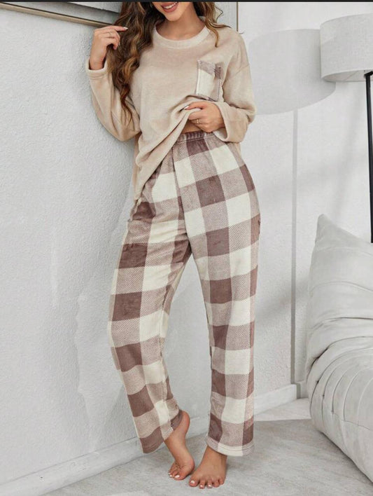 Heidi velvet Pajama - Beige