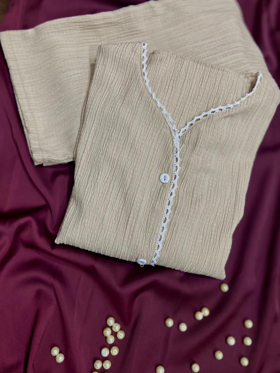 Dantel Pajama (003) Beige