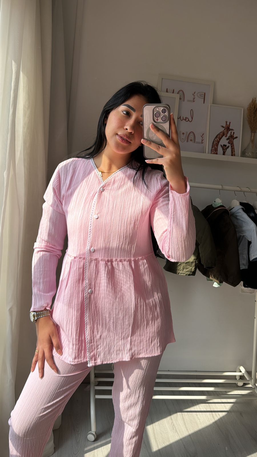 Dantel Pajama (001) rose