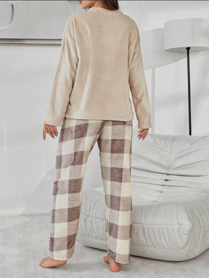 Heidi velvet Pajama - Beige